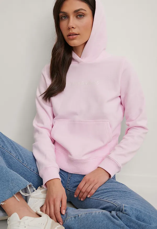 Calvin Klein Ekologisk Hoodie - Pink