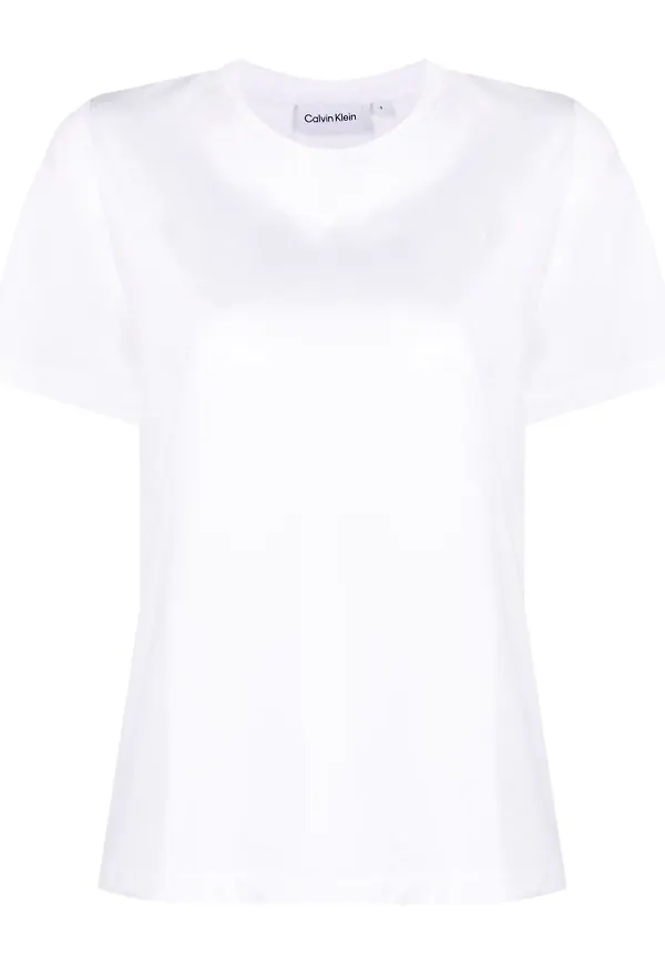Calvin Klein enfärgad t-shirt - Vit