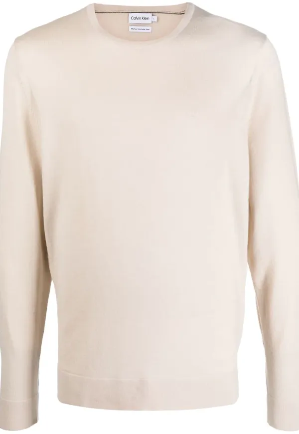 Calvin Klein finstickad tröja - Neutral