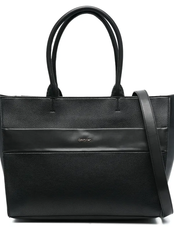 Calvin Klein fyrkantig totebag - Svart