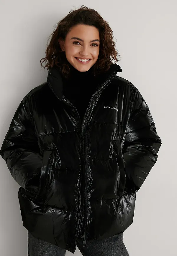 Calvin Klein High Shine Puffer - Black