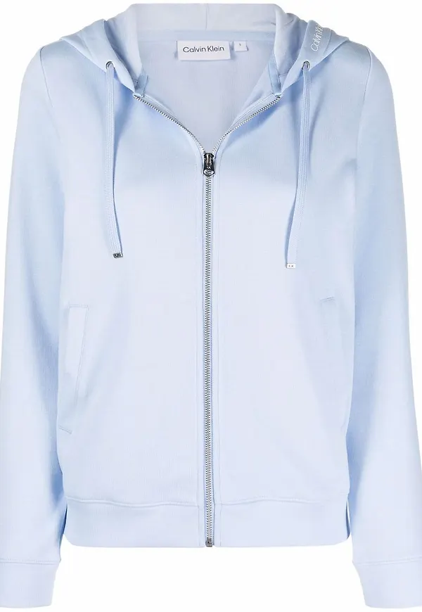 Calvin Klein hoodie med dragkedja - Blå