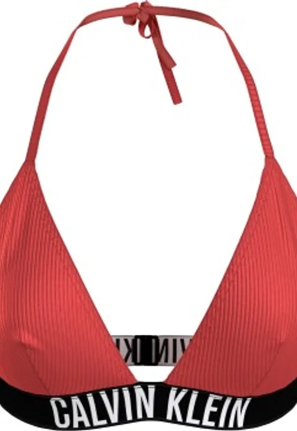 Calvin Klein Intense Power Rib Triangle Bikini Bra Korall polyamid Small Dam