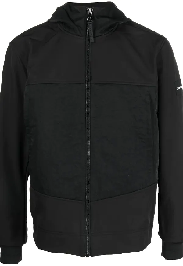 Calvin Klein jacka med huva - Svart