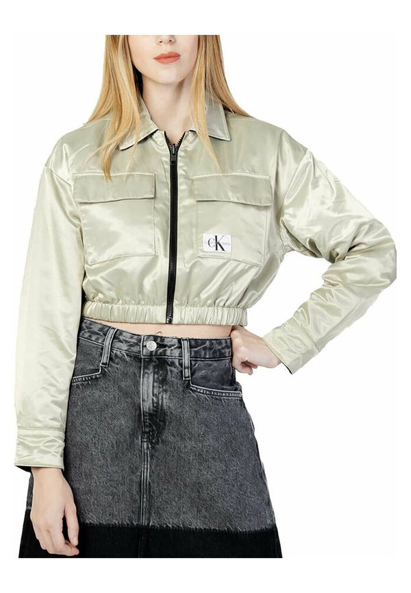 Calvin Klein Jeans - Bomberjackor - Grön - Dam - Storlek: L,M,S,Xs