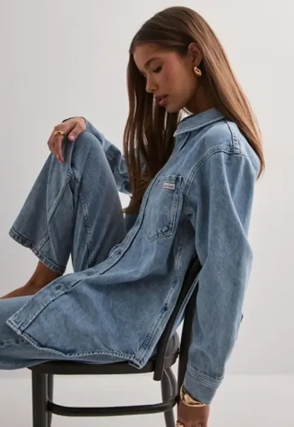 Calvin Klein Jeans - Blå - Dad Denim Shirt