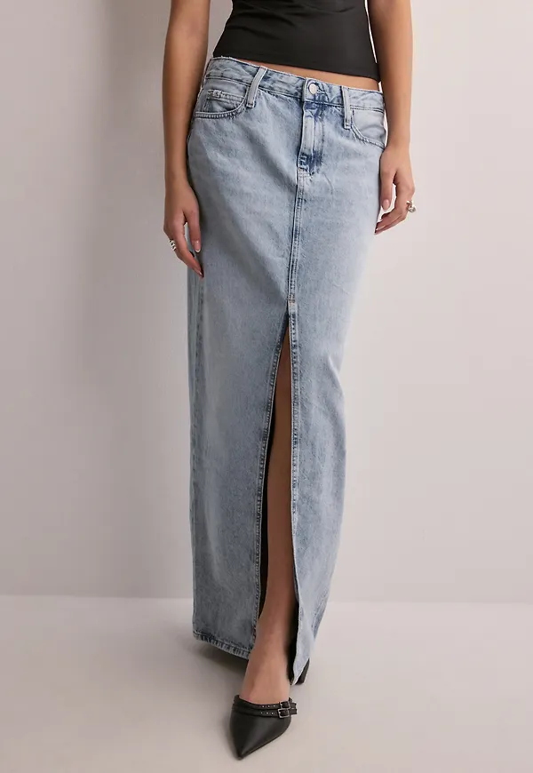 Calvin Klein Jeans - Blå - Maxi Skirt