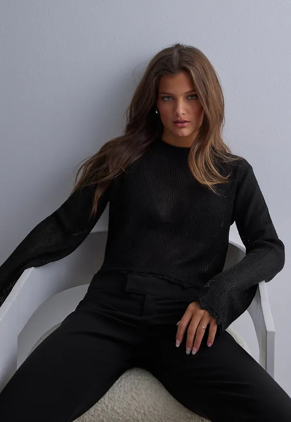 Calvin Klein Jeans - Svart - Metallic Sweater