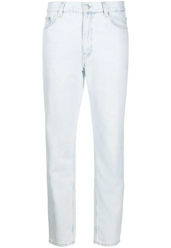 Calvin Klein Jeans beskurna mamma-jeans - Blå