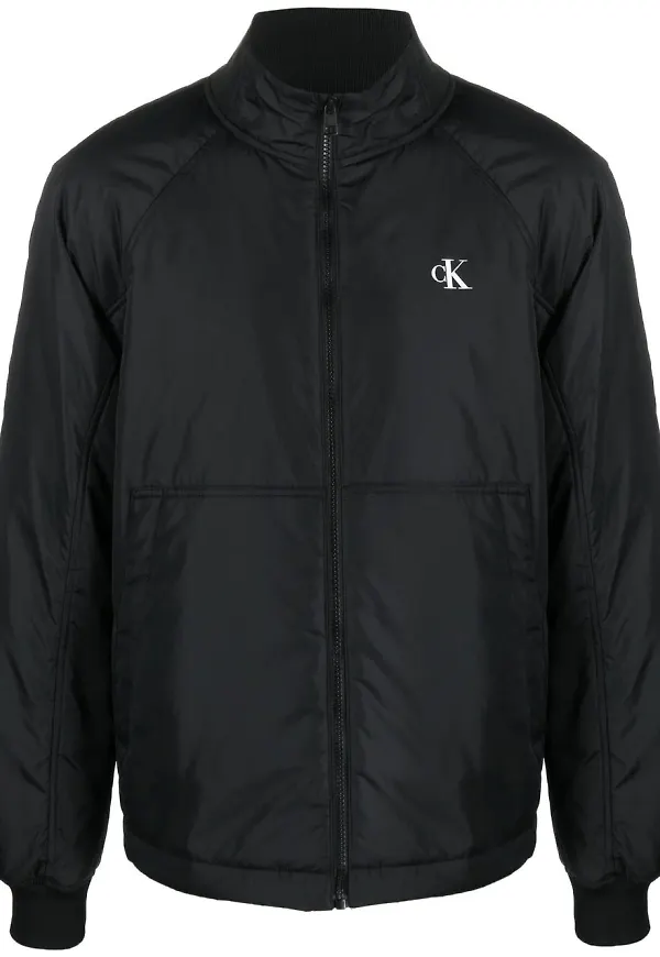 Calvin Klein Jeans bomberjacka med logotyp - Svart