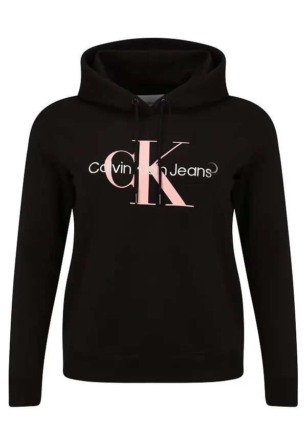 Calvin Klein Jeans Curve Sweatshirt rosa / svart / vit
