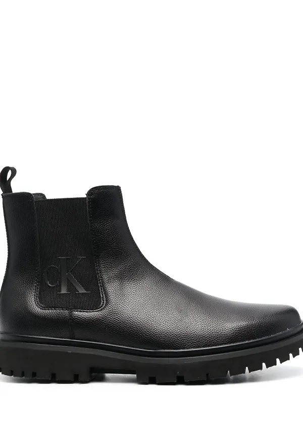 Calvin Klein Jeans grova Chelsea-boots - Svart