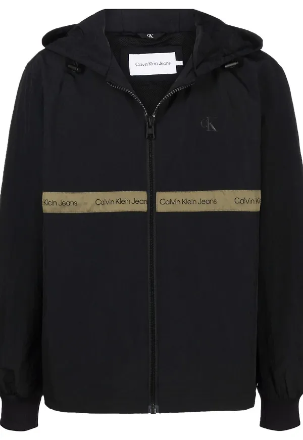 Calvin Klein Jeans jacka med huva - Svart