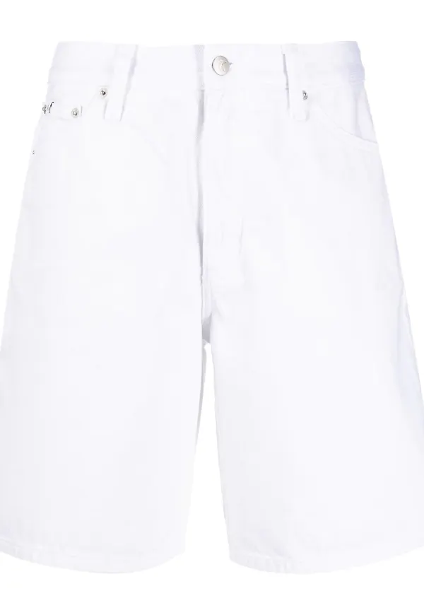 Calvin Klein Jeans knäshorts - Vit
