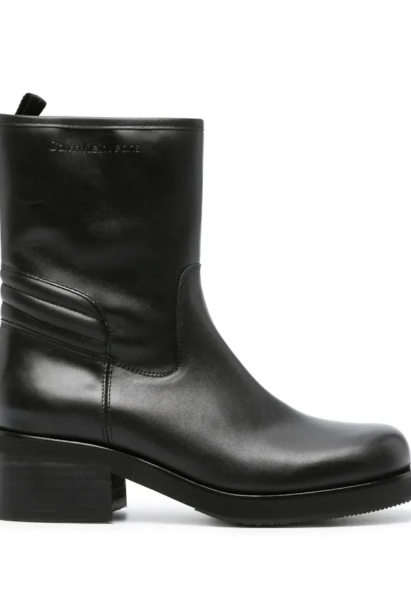 Calvin Klein Jeans läderstövlar 55 mm - Svart