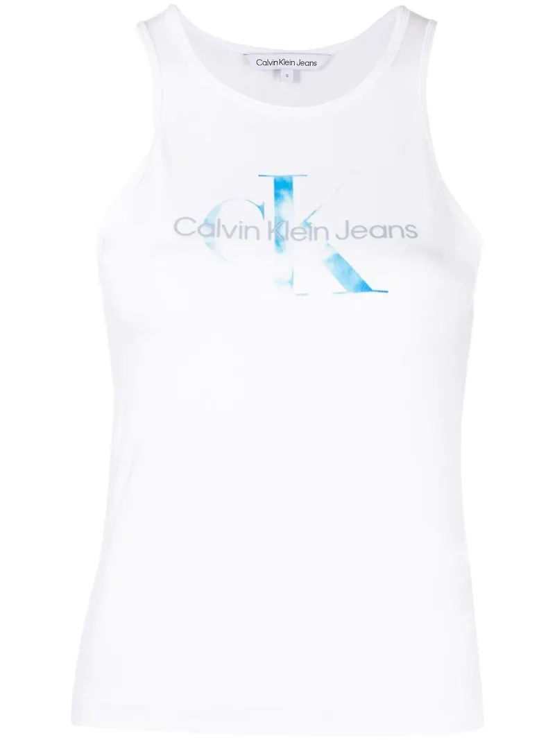 Calvin Klein Jeans linne med logotyp - Vit