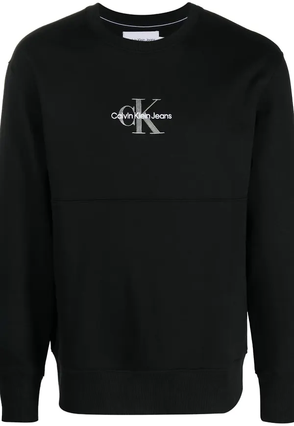 Calvin Klein Jeans logo-print sweatshirt - Svart