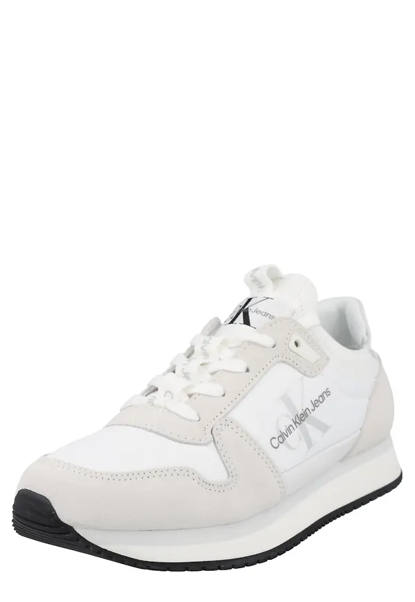 Calvin Klein Jeans Låg sneaker grå / vit