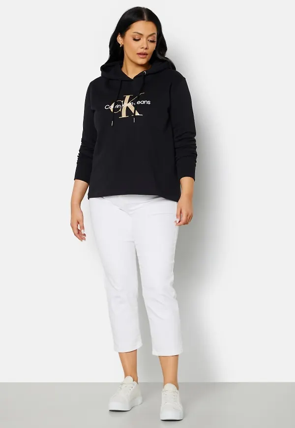 Calvin Klein Jeans Plus Seasonal Monogram Hoddie BEH Ck Black XXL