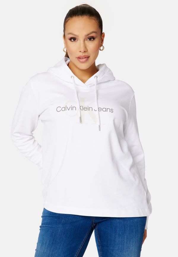 Calvin Klein Jeans Plus Seasonal Monogram Hoddie YAF Bright White XXL