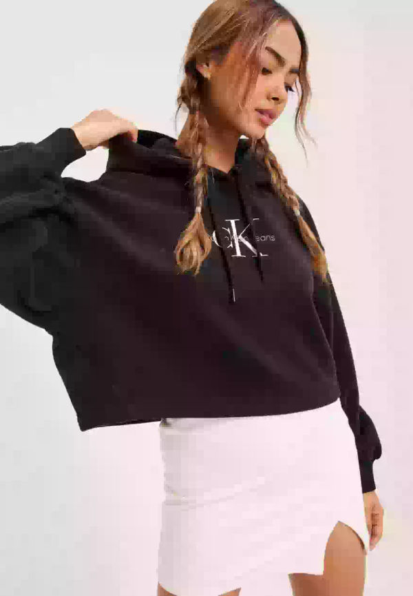 Calvin Klein Jeans Polar Fleece Hoodie Fleecetröjor Black