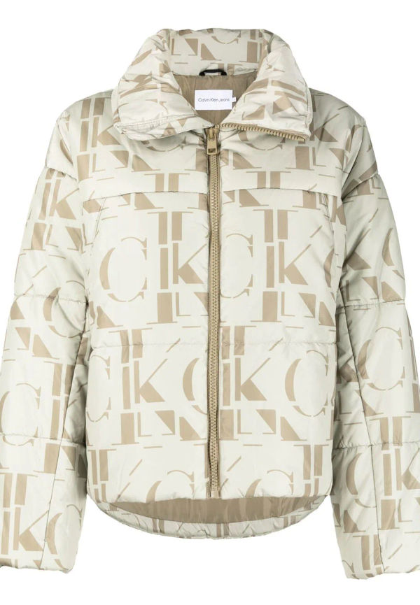 Calvin Klein Jeans puffjacka med logotyp - Grön