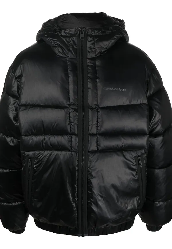 Calvin Klein Jeans puffjacka med logotyp - Svart