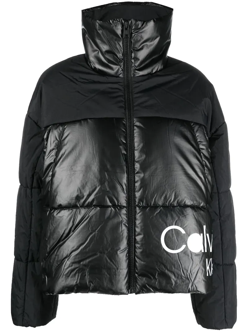 Calvin Klein Jeans puffjacka med logotyp - Svart