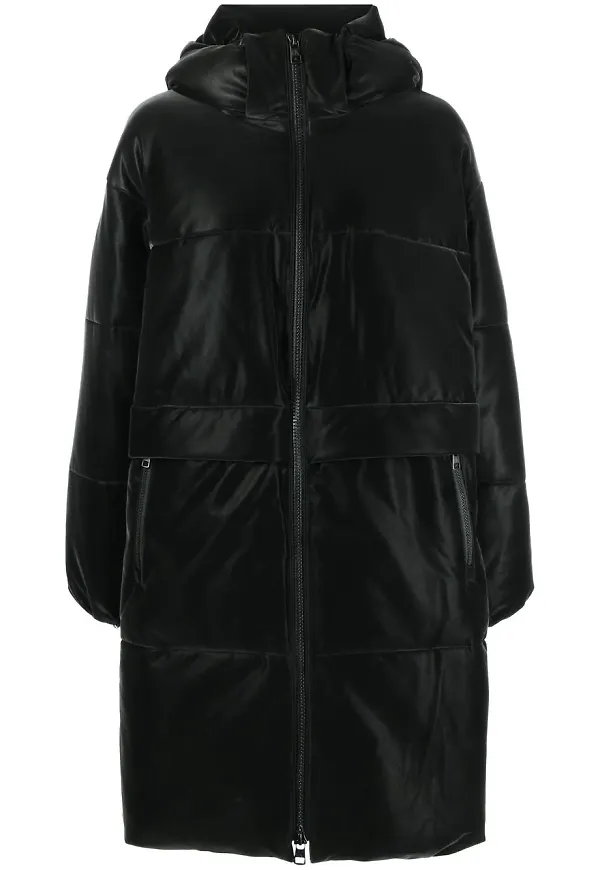 Calvin Klein Jeans puffkappa i oversize-modell - Svart
