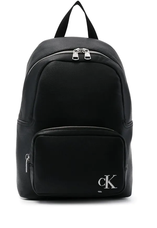 Calvin Klein Jeans ryggsäck med logotypplakett - Svart