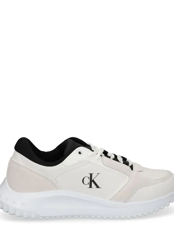 Calvin Klein Jeans sneakers med panel - Vit