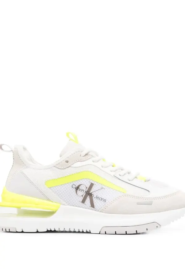 Calvin Klein Jeans sneakers med panel - Vit