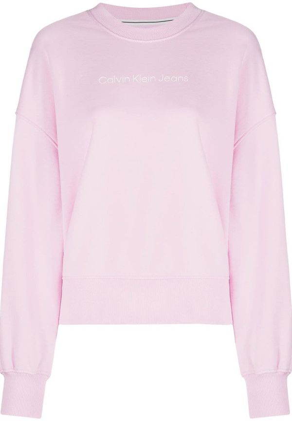 Calvin Klein Jeans sweatshirt med logotyp - Rosa