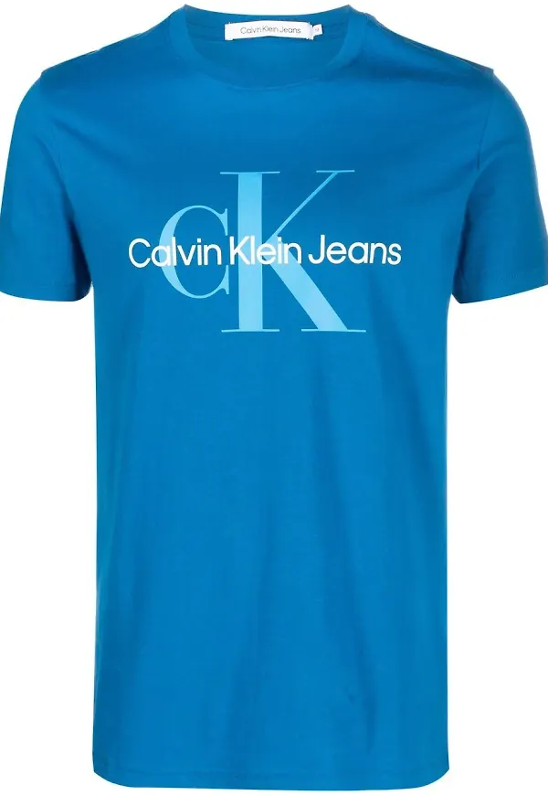 Calvin Klein Jeans t-shirt med grafiskt tryck - Blå