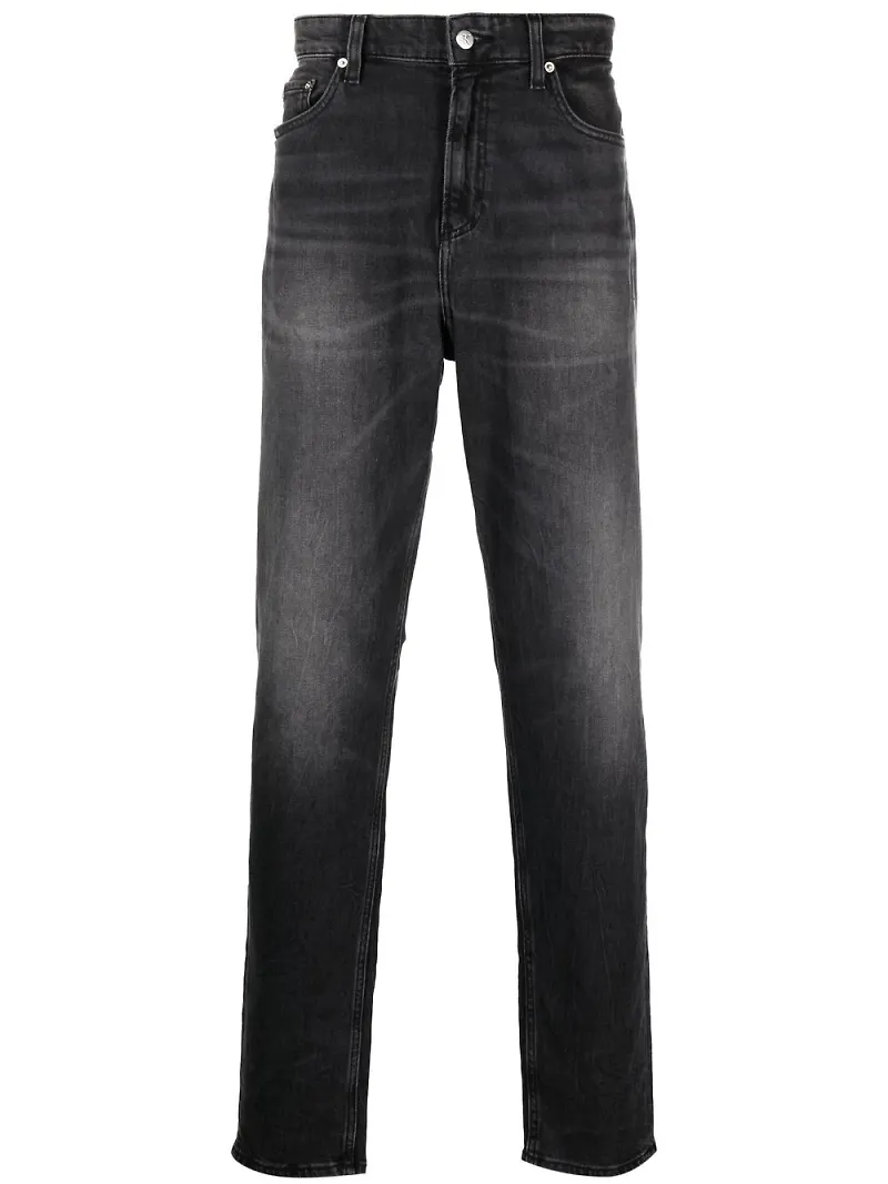 Calvin Klein Jeans tapered-jeans - Svart