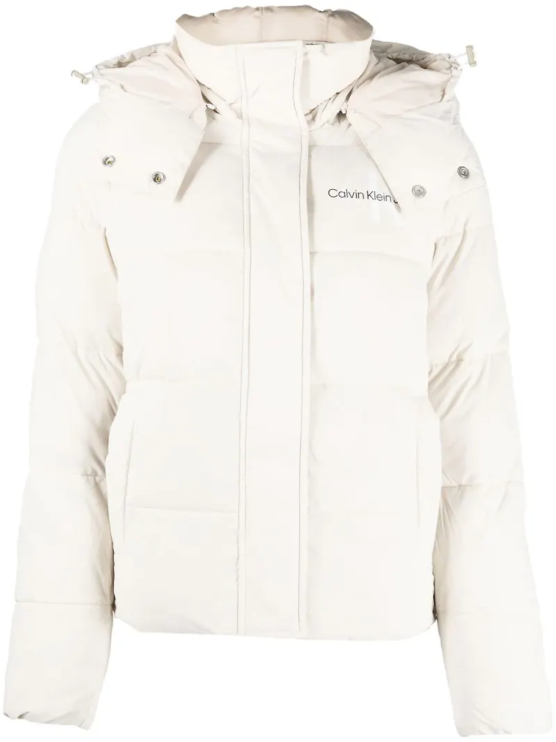 Calvin Klein Jeans vadderad jacka med logotyp - Neutral