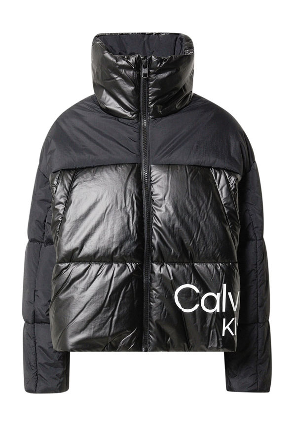 Calvin Klein Jeans Övergångsjacka svart / vit