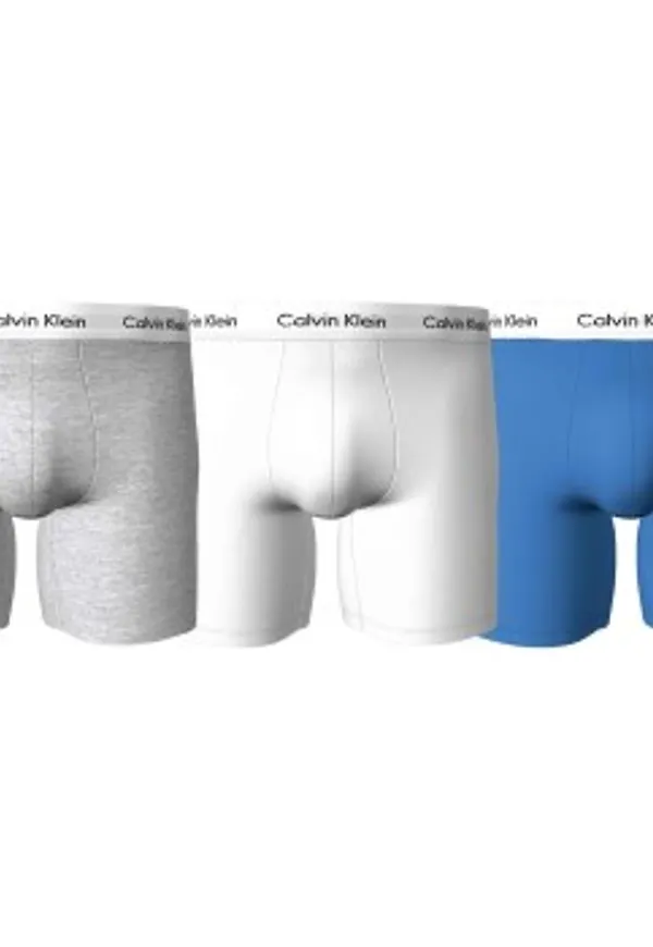 Calvin Klein Kalsonger 3P Cotton Stretch Boxer Brief Flerfärgad bomull Small Herr