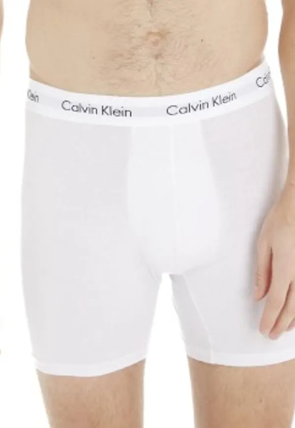 Calvin Klein Kalsonger 3P Cotton Stretch Boxer Brief Vit bomull Medium Herr