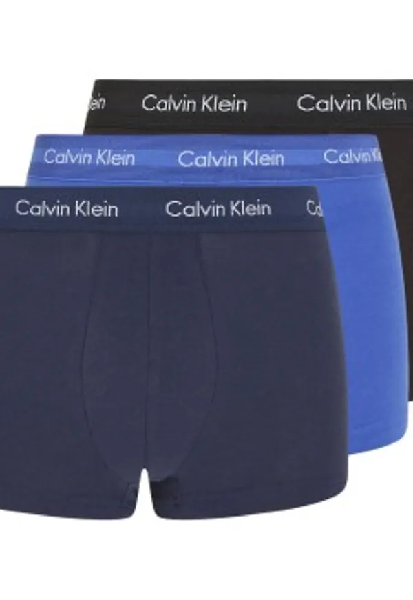 Calvin Klein Kalsonger 3P Cotton Stretch Low Rise Trunks Flerfärgad-2 bomull X-Large Herr