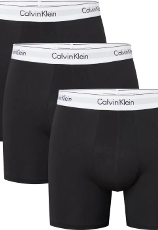 Calvin Klein Kalsonger 3P Modern Cotton Stretch Boxer Brief Svart bomull XX-Large Herr