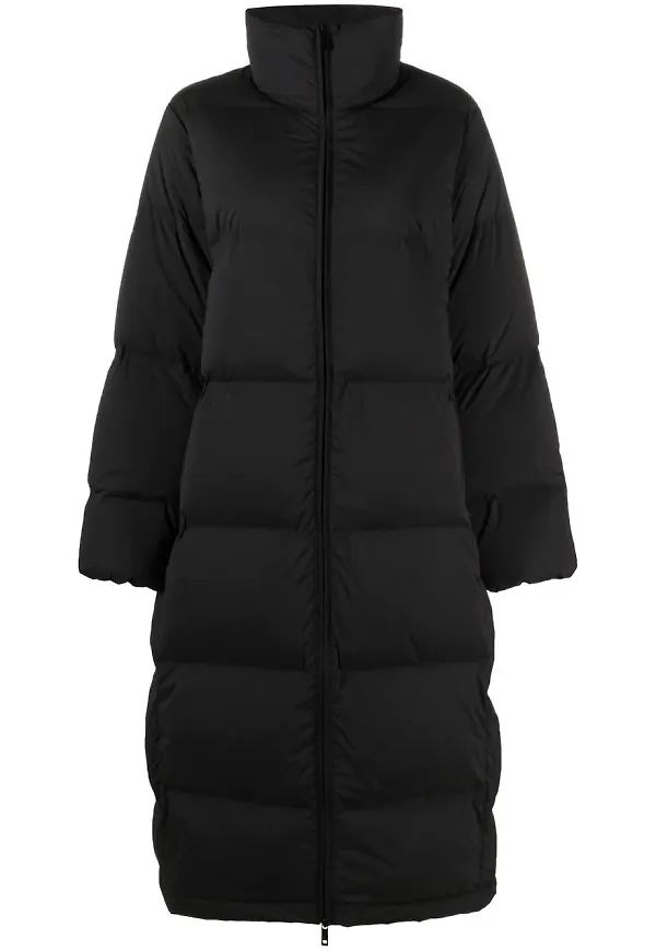 Calvin Klein kappa med trattformad krage - Svart
