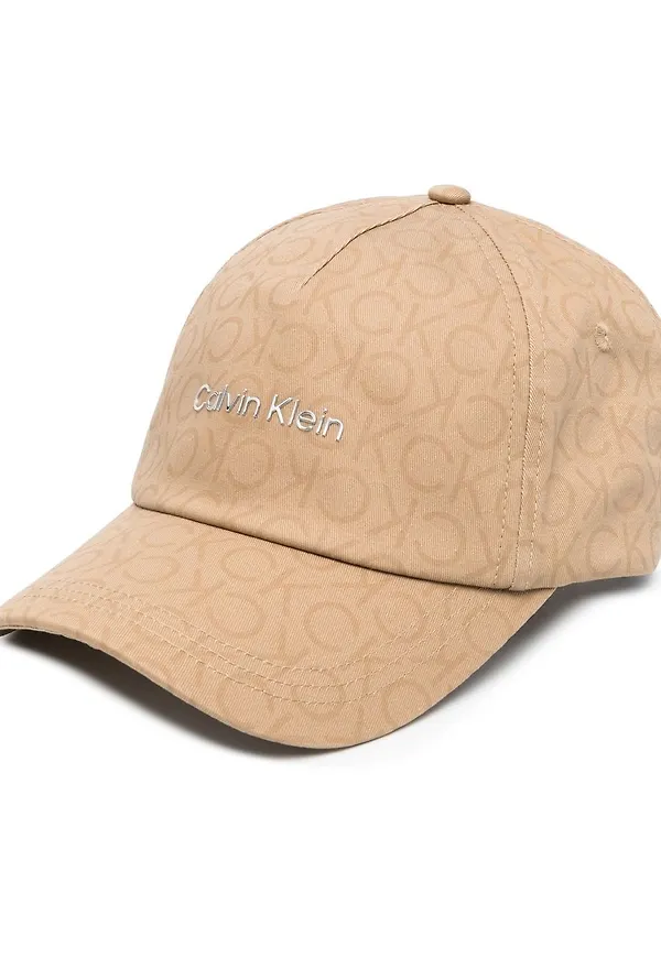 Calvin Klein keps med logotyp - Brun