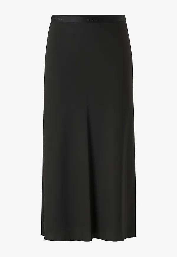 Calvin Klein - Kjol Recycled Cdc Bias Cut Midi Skirt - Svart