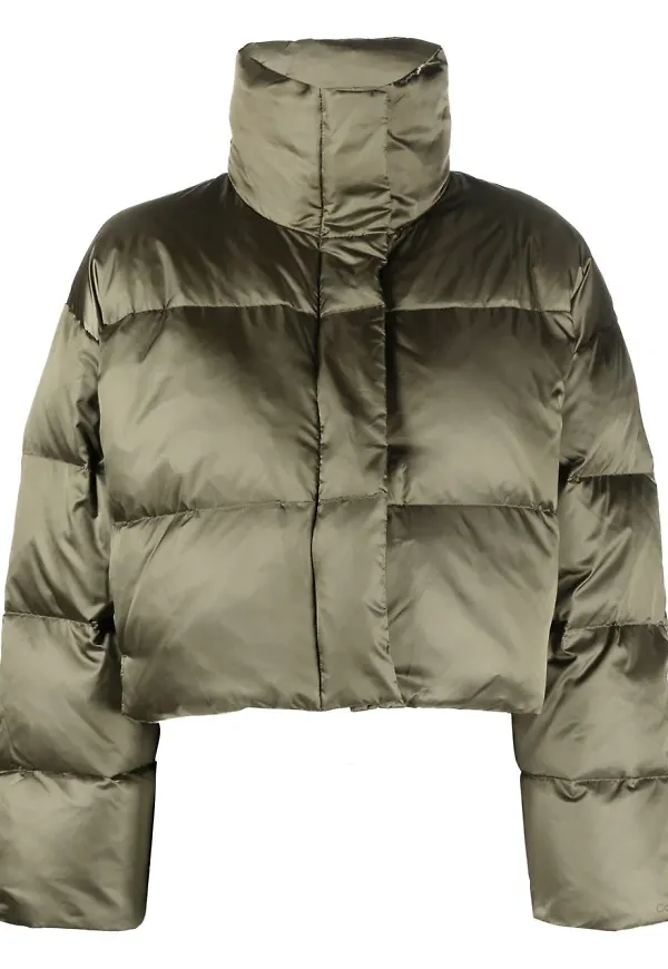 Calvin Klein kort puffjacka - Grön