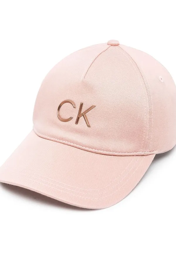Calvin Klein logo-plaque baseball cap - Rosa