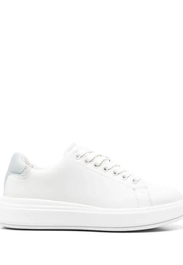 Calvin Klein low-top leather sneakers - Vit