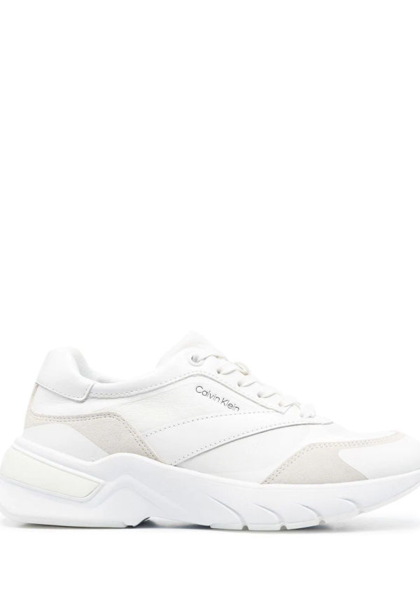 Calvin Klein låga grova sneakers - Vit