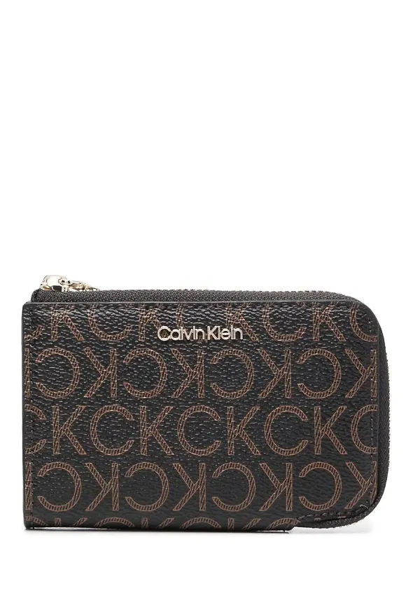 Calvin Klein plånbok med monogram - Brun