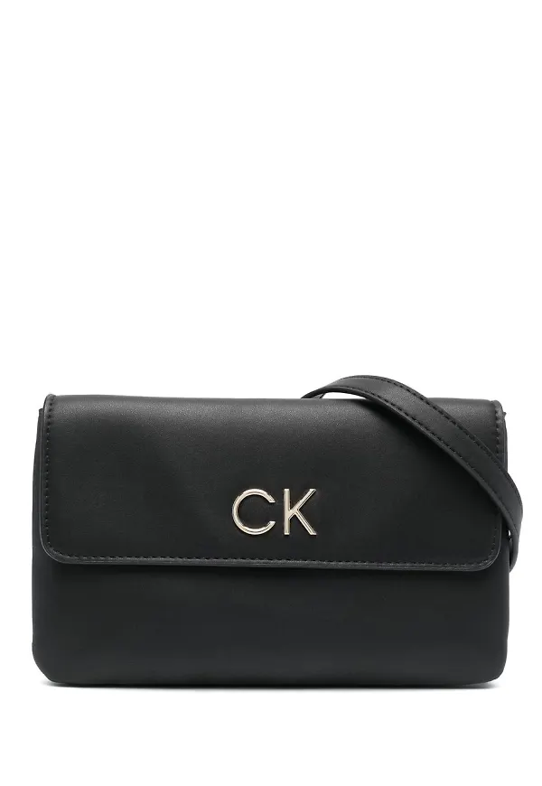 Calvin Klein Re-Lock axelremsväska - Svart